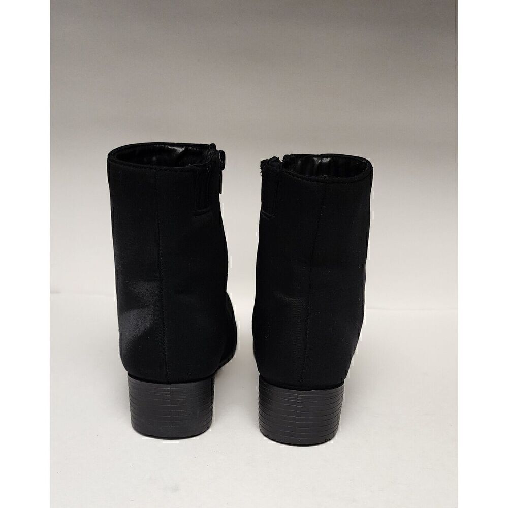 Women's Ankle Block Heel Booties Size US 7 Color Black - Picture 3 of 6